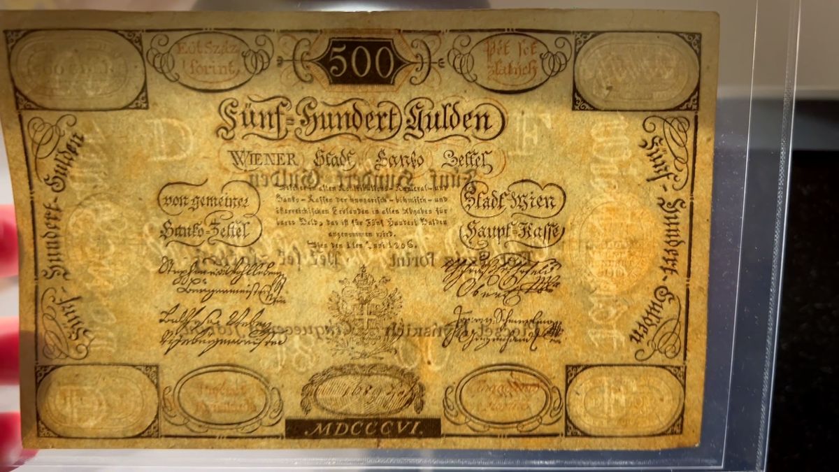 Podívejte se: Jedna z prvních bankovek u nás se vydražila za 1,4 milionu